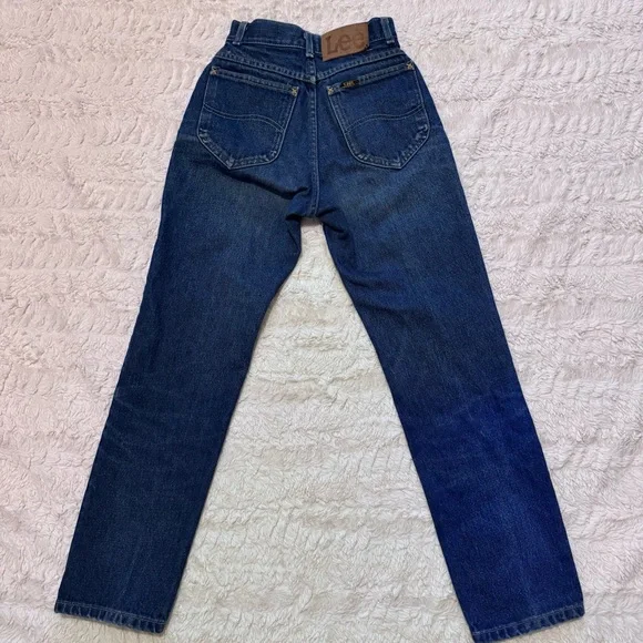 Vintage 1980s Lee Jeans Women’s 1 PET High Rise Straight Leg 26” Inseam USA - Picture 2 of 6